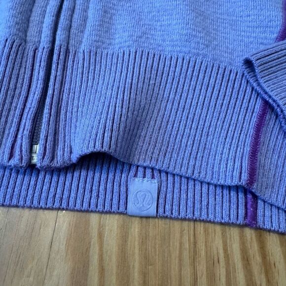 Lululemon Reversible Double-Knit Zip-Up Sweater Faint Lavender Women’s SIZE 4 - Picture 8 of 14
